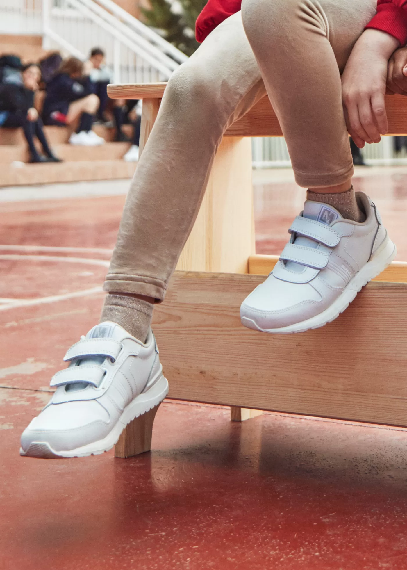 Best Scarpe sportive pelle co doppia chiusura velcro bambino Bambino Scarpe Scuola | Scarpe Scuola