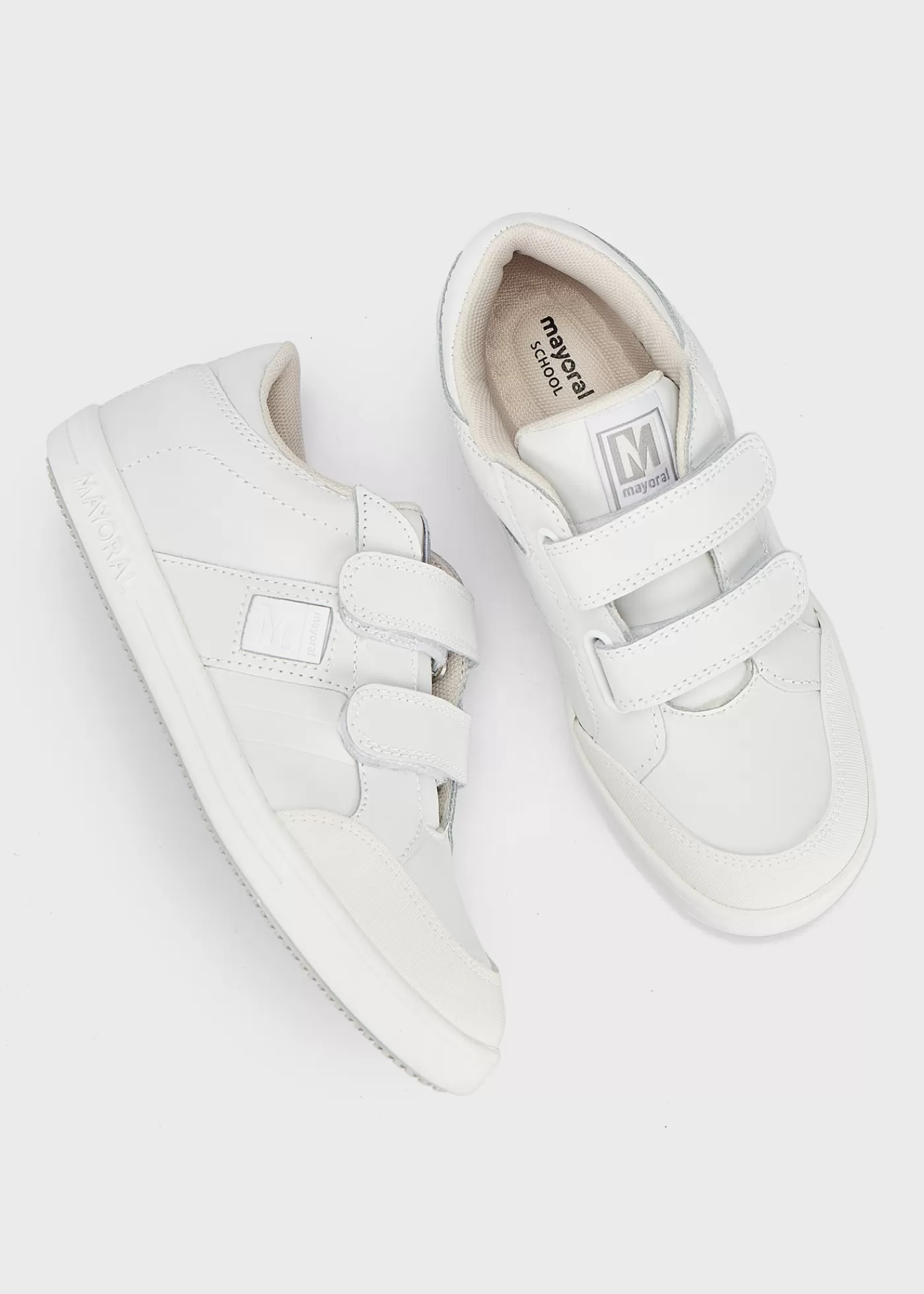 New Scarpe sportive pelle doppia chiusura velcro bambino Bambino Scarpe Scuola | Scarpe Scuola