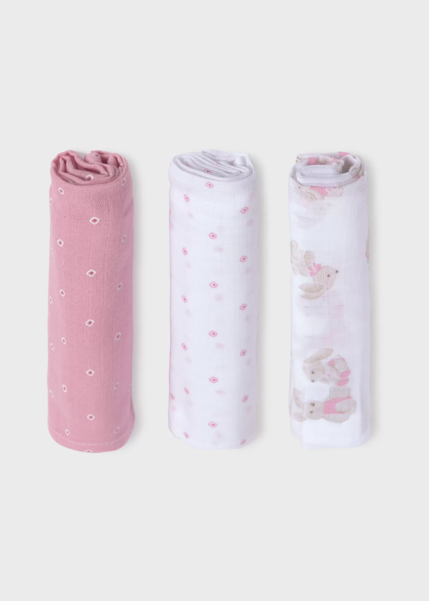 Flash Sale Set 3 garze Better Cotton neonato Mussole E Bavaglini