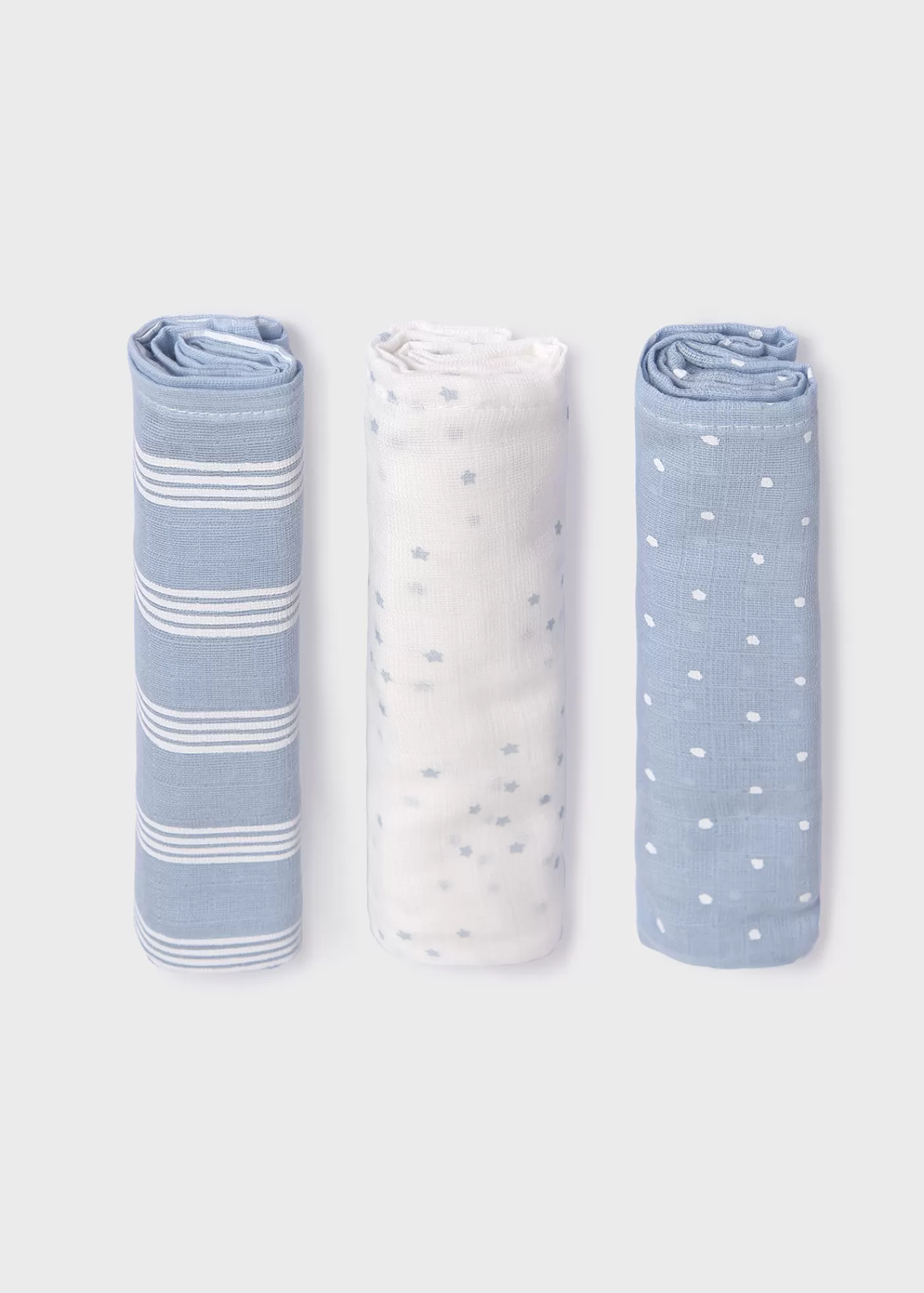 Hot Set 3 garze Better Cotton neonato Mussole E Bavaglini