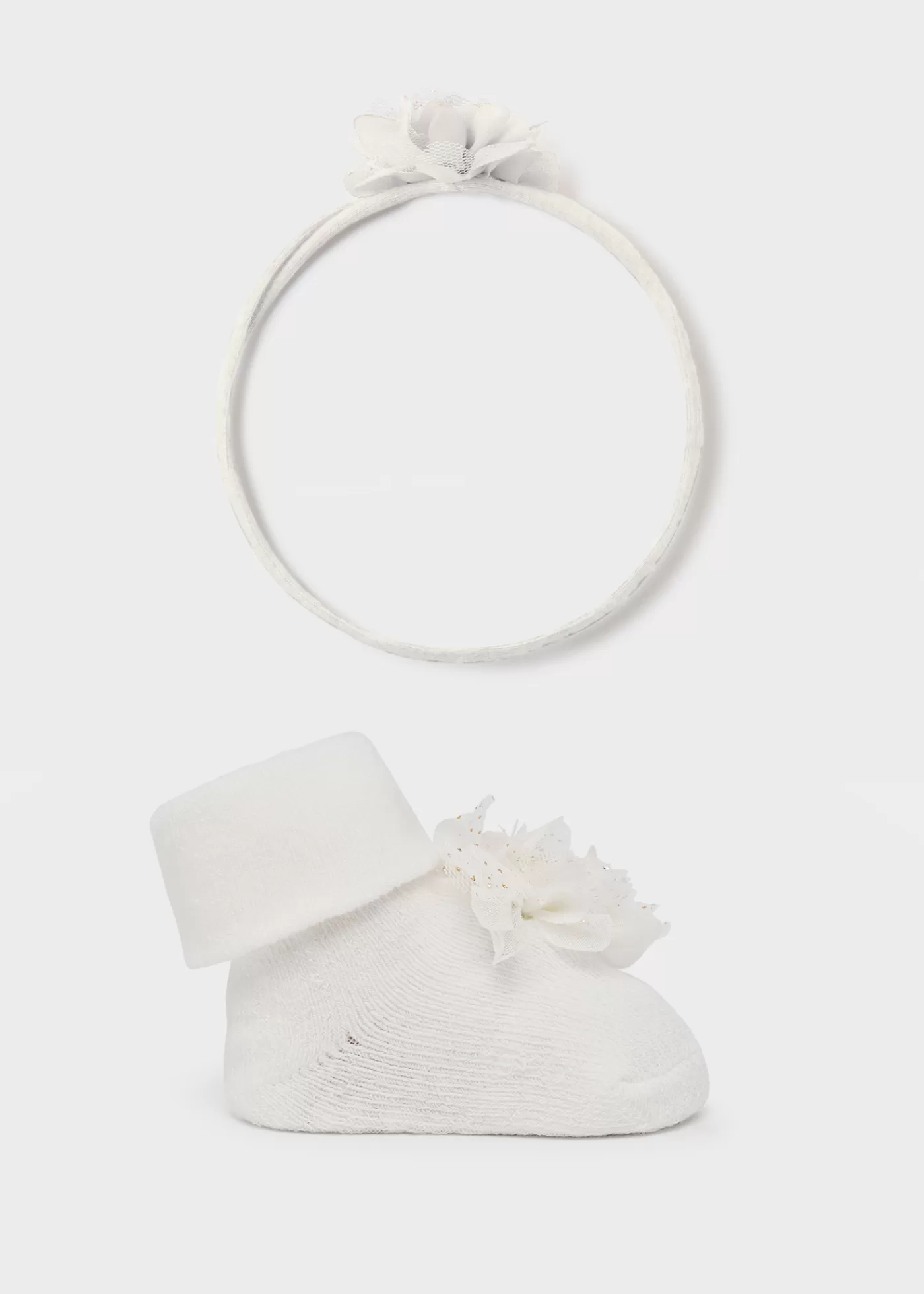 Best Sale Set fascia e calzini fiore neonata Accessori