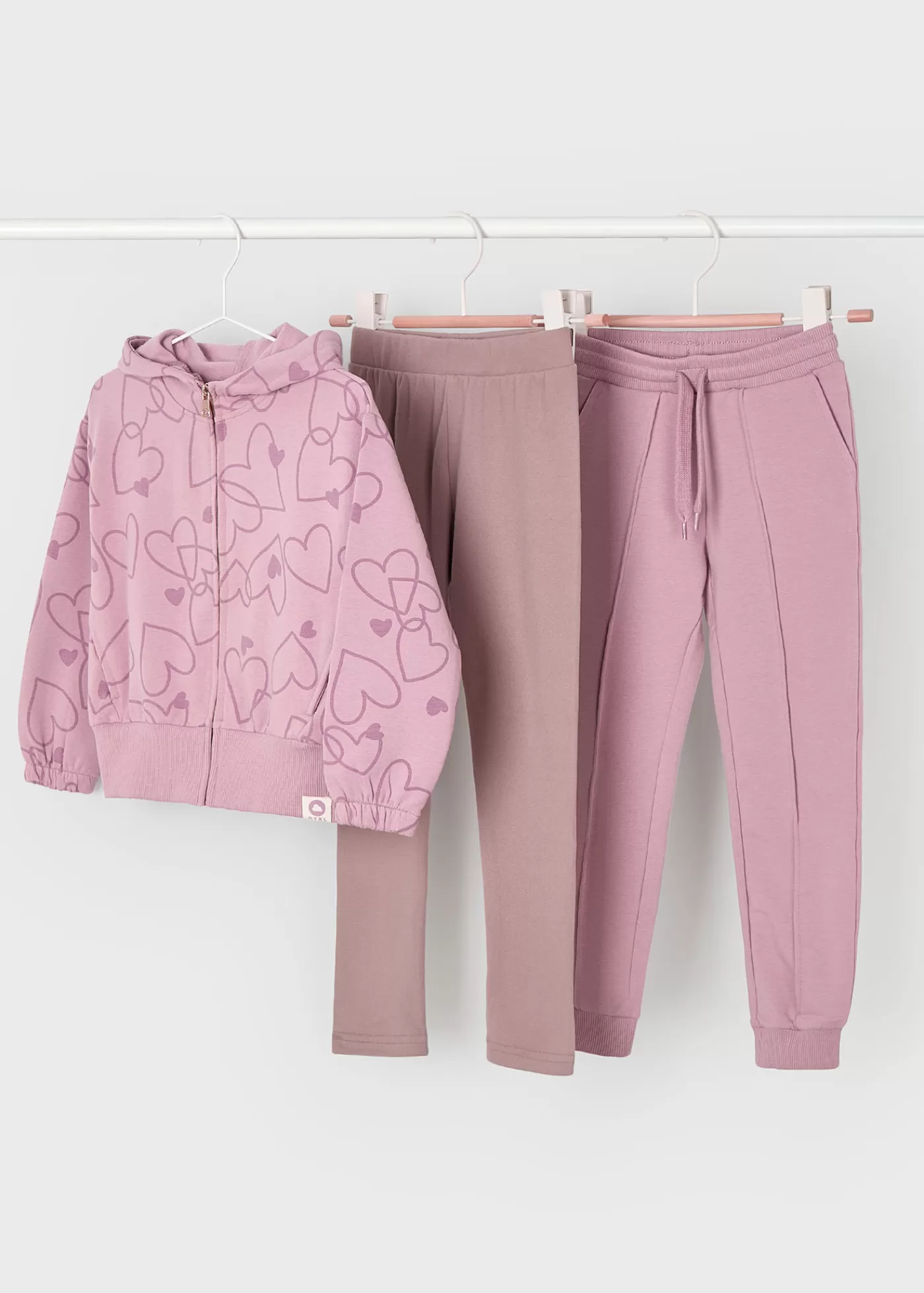 Online Tuta 2 pantaloni cuori bambina Tute