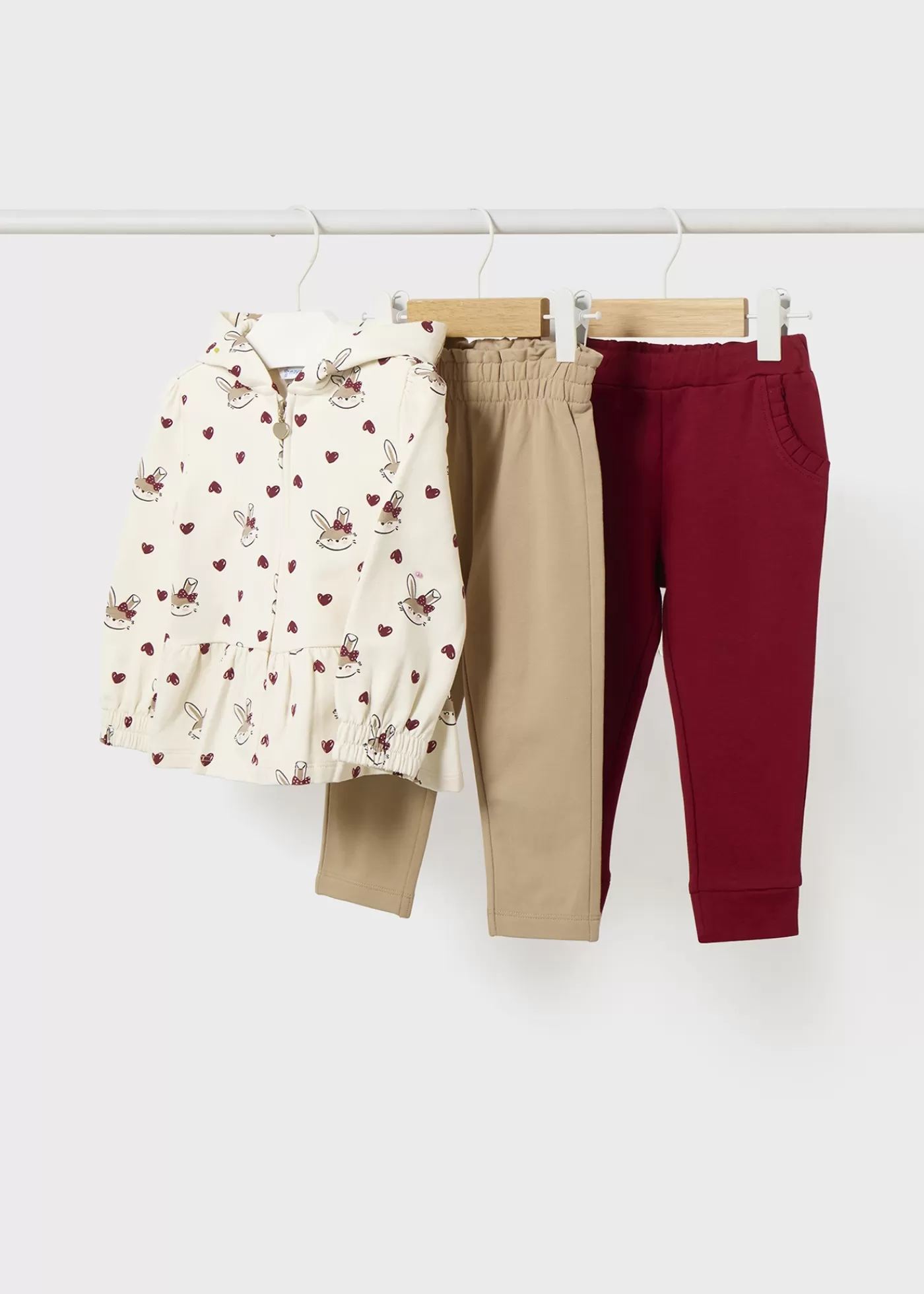 Fashion Tuta 2 pantaloni cuori neonata Tute