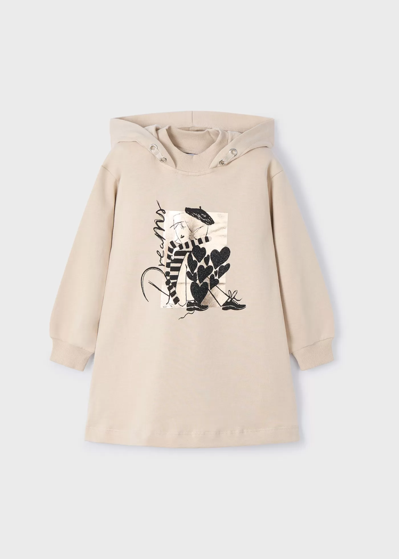 Hot Vestito cappuccio casual bambina Vestiti