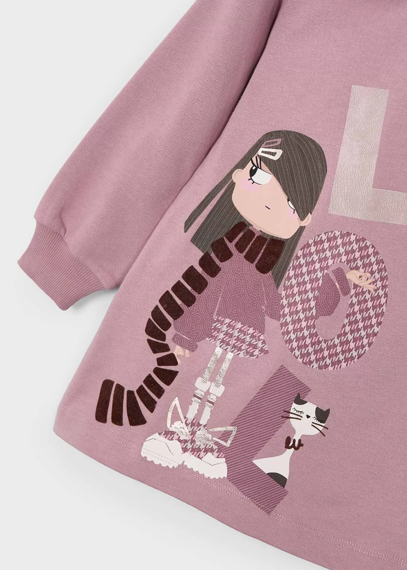 Online Vestito cappuccio casual bambina Vestiti