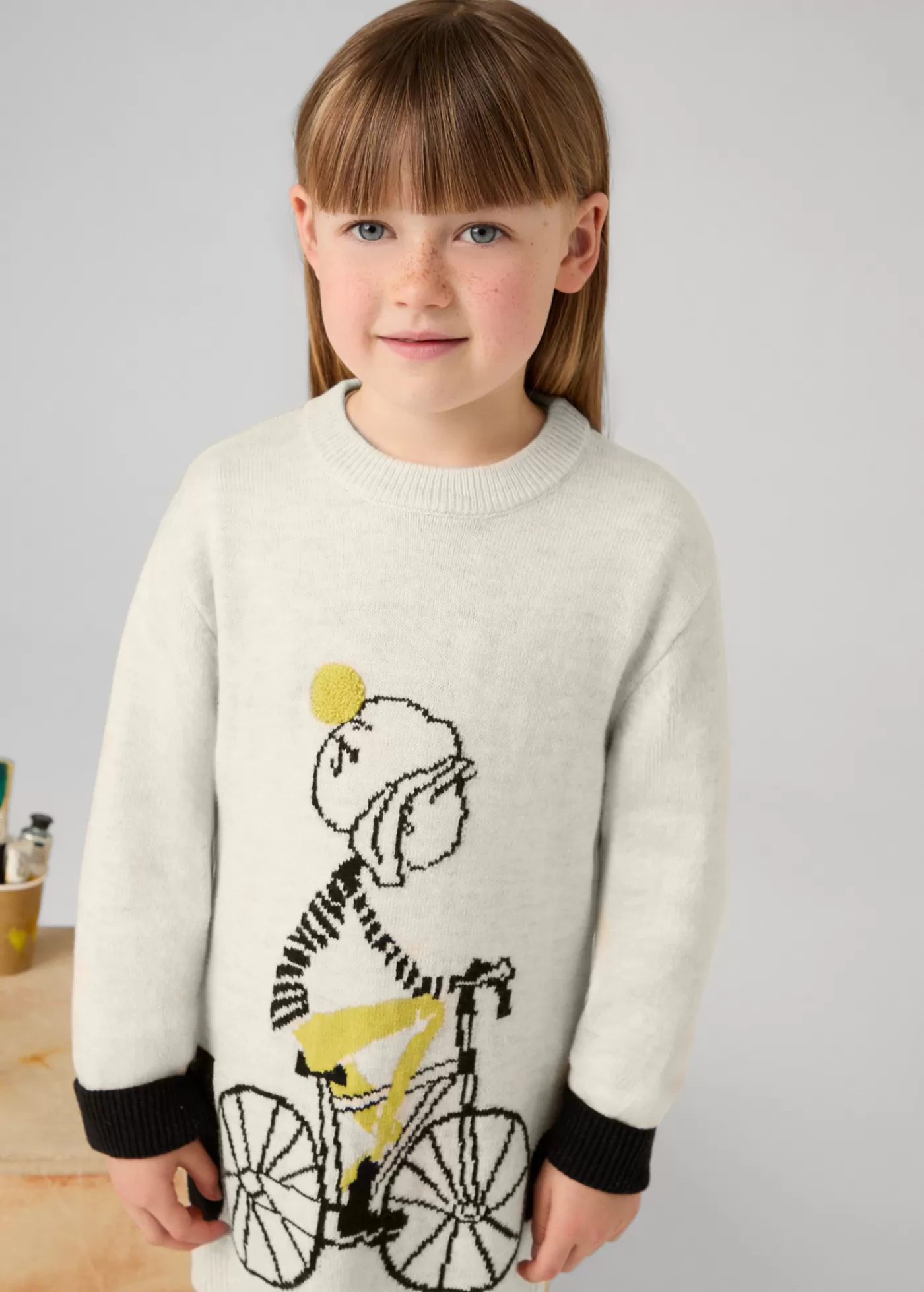 Hot Vestito in maglia bicicletta bambina Vestiti
