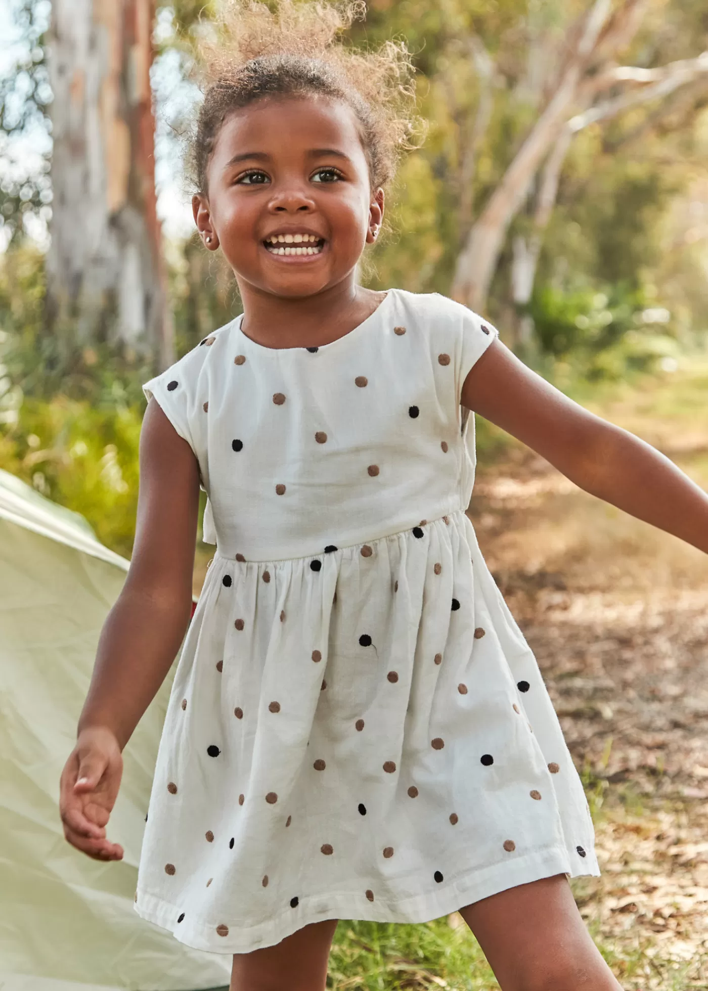 Discount Vestito pois ricami bambina Vestiti