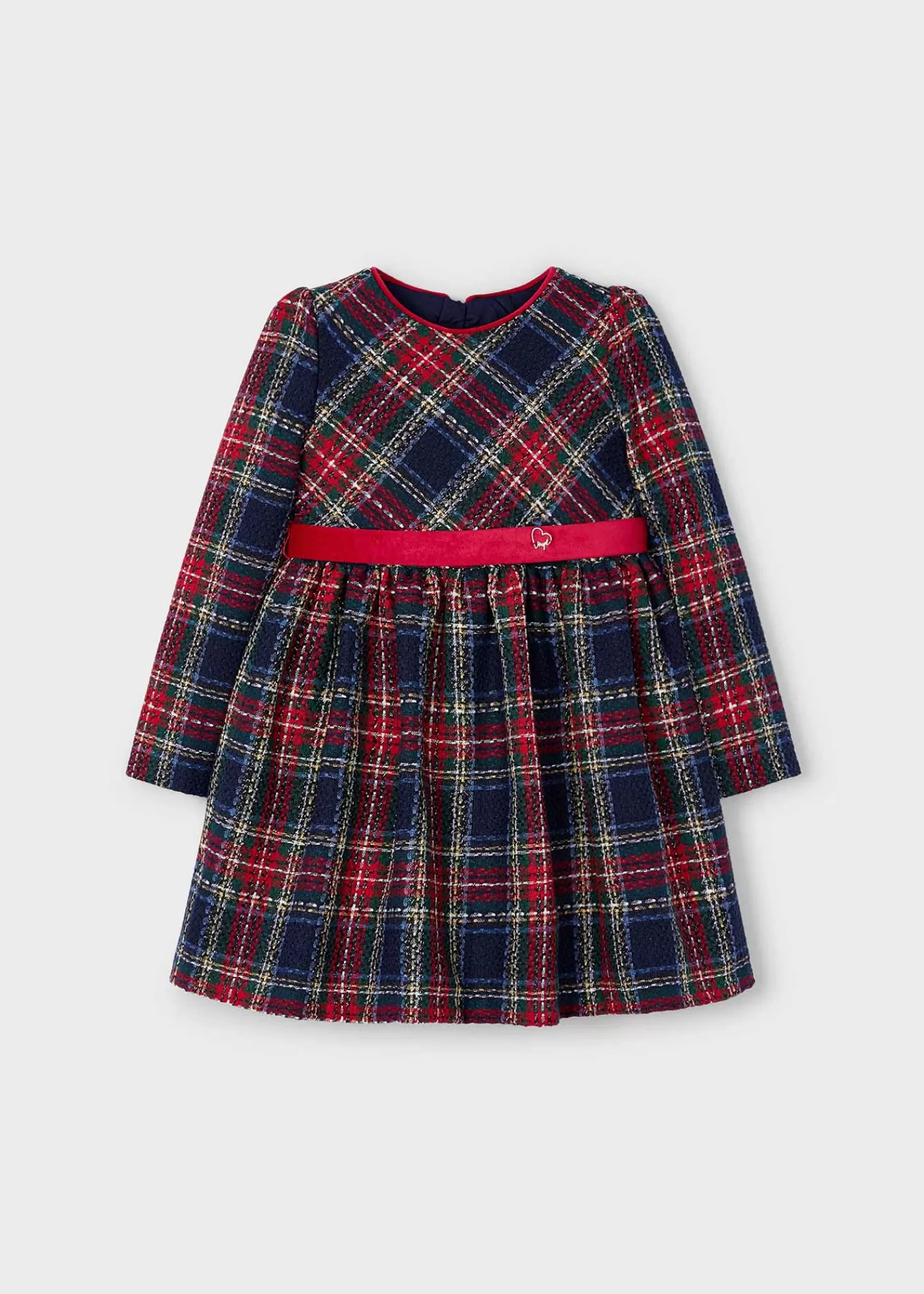 Best Vestito quadri cintura velluto bambina Vestiti