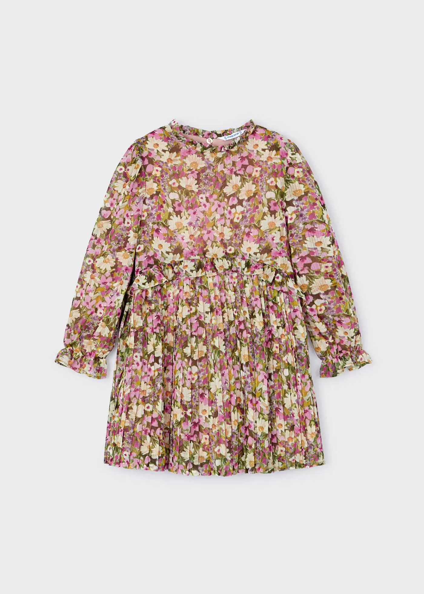 Best Sale Vestito stampato chiffon plissettata bambina Vestiti