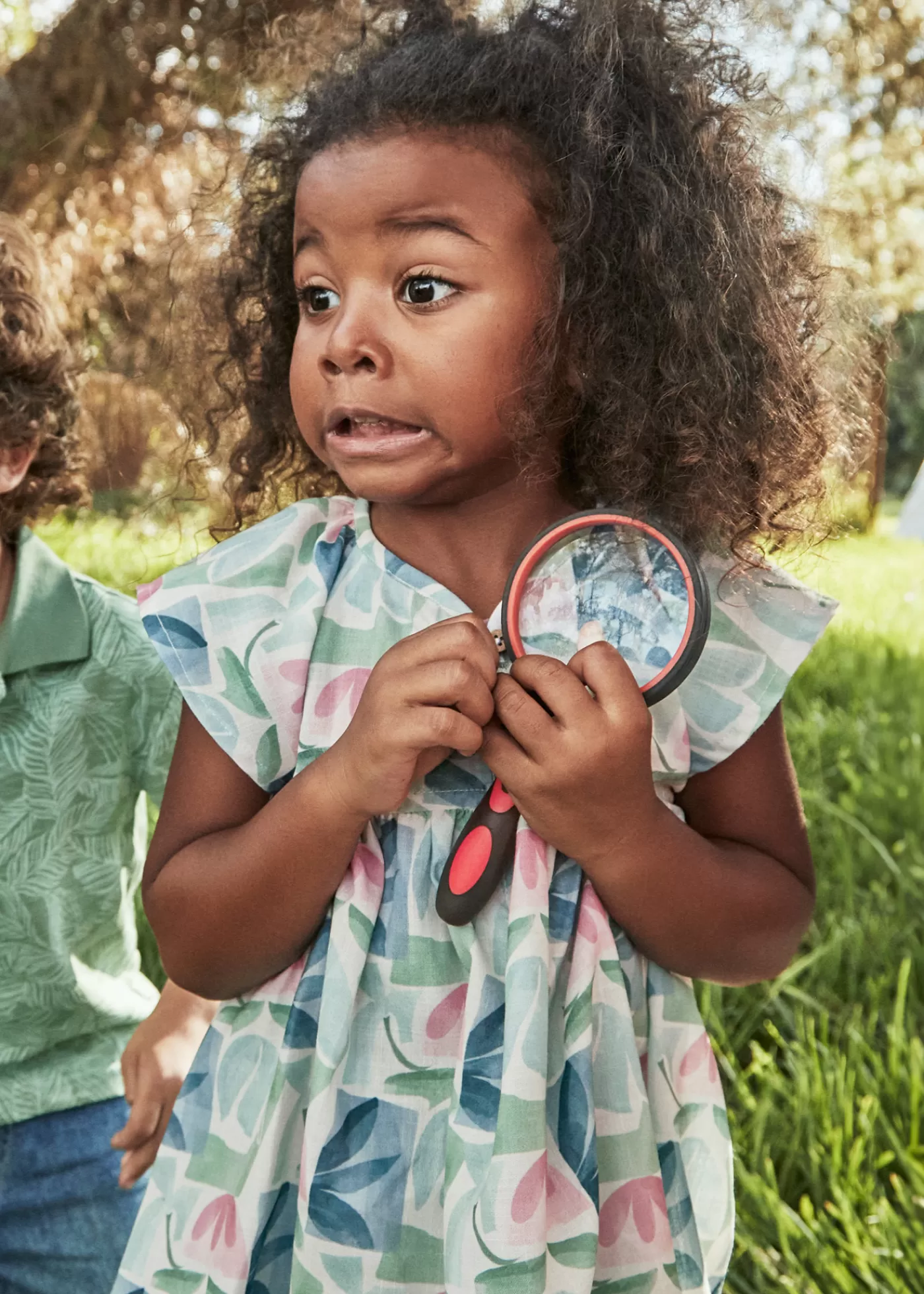 Store Vestito stampato fiori geometrici bambina Vestiti