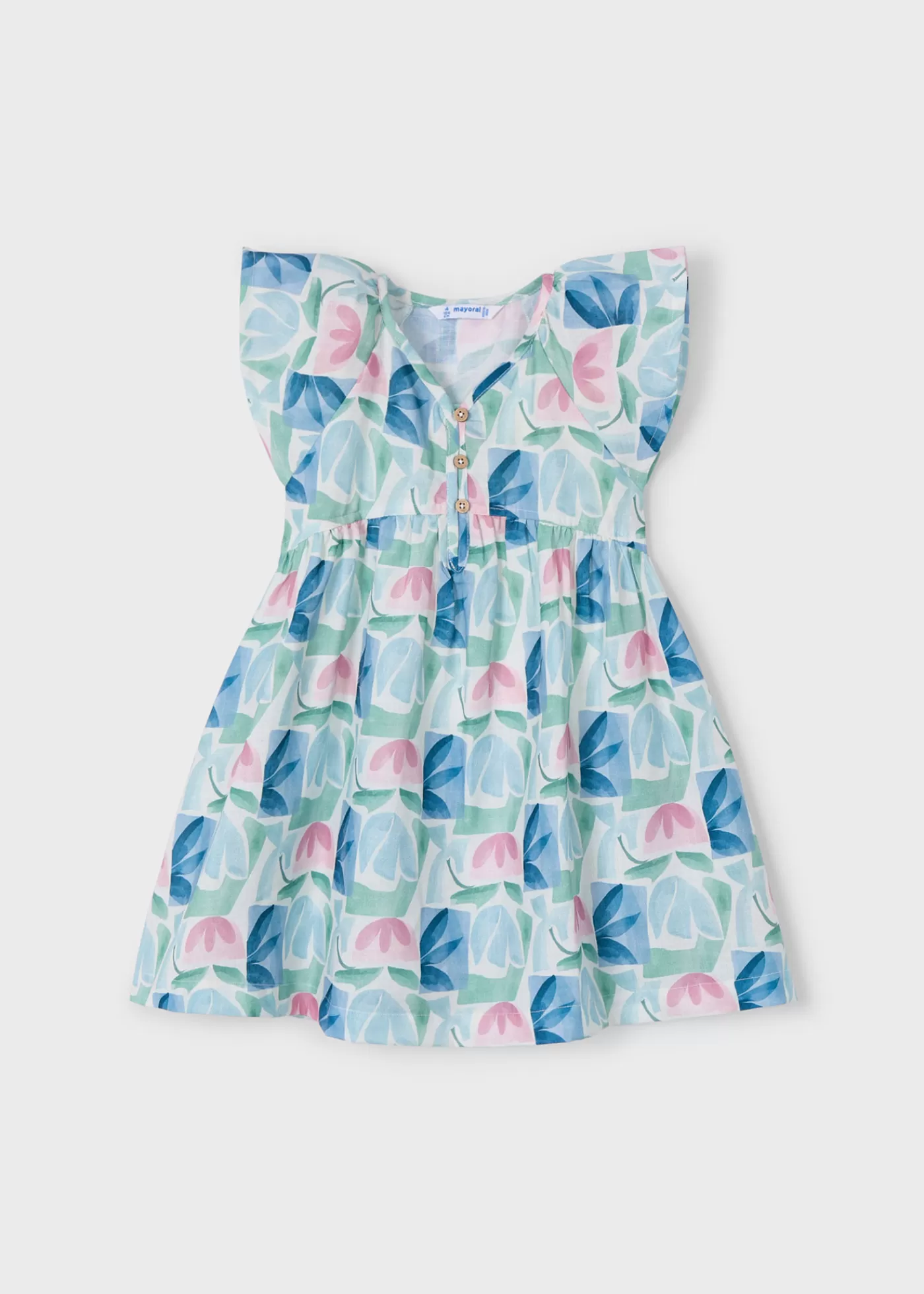 Store Vestito stampato fiori geometrici bambina Vestiti