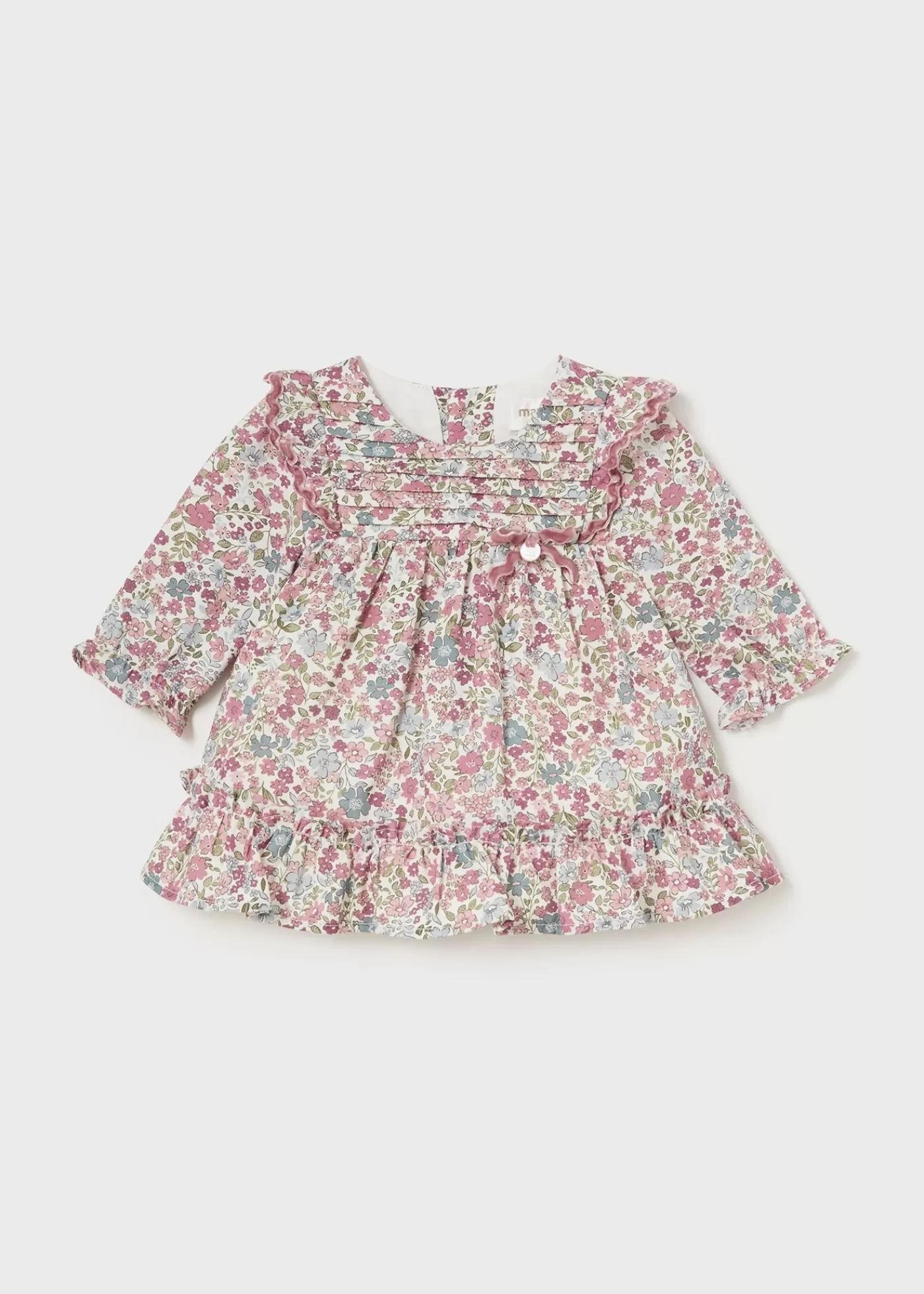 Clearance Vestito stampato volant neonata Vestiti