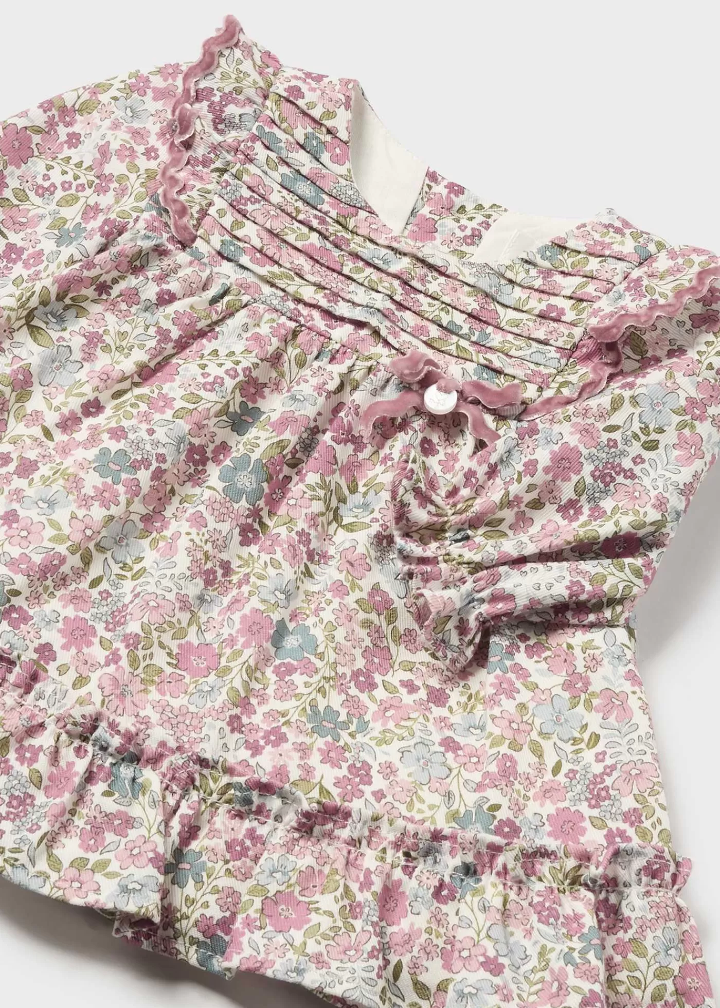 Clearance Vestito stampato volant neonata Vestiti